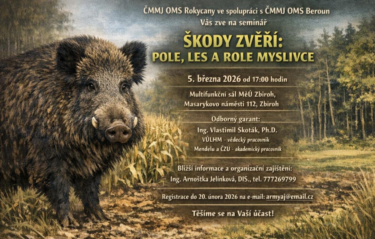 Pozvánka na odborný seminář – škody zvěří